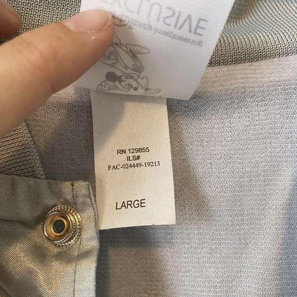 Walt Disney Imagineering Exclusive Large Mickey Disco Silver Varsity Jacket NWT - Picture 7 of 14